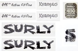 Surly Surly Krampus Frame Decal Set with Headbadge Black