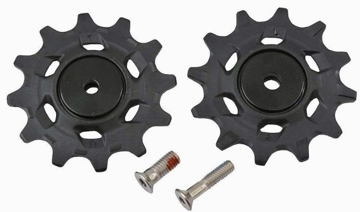 Sram Pulley Kit Rival XPLR AXS Vaihtajan rissat 12 Hammasta + teras pultit.