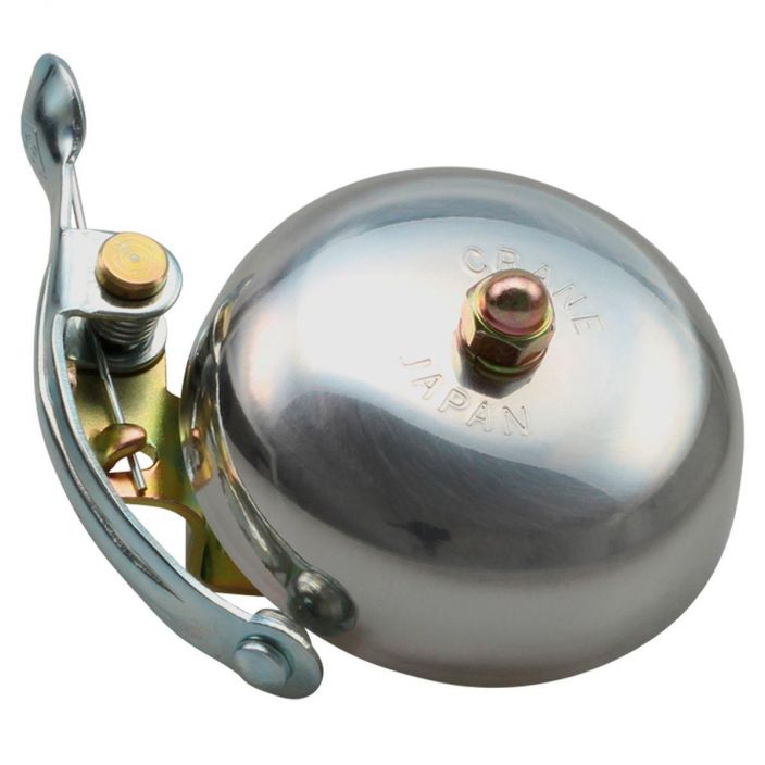 Crane Bell Suzu Polished Silver Alloy Laadukas Japanilainen soittokello hienolla metallisella aanella. Halkaisija n. 55mm