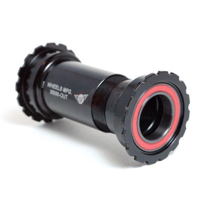Wheels MFG BB86/92 Thread Together ZERØ Ceramic BB for 24/22mm (SRAM) Cranks - Black BB86-OUT-SRAM14. Bearings: Enduro ZERØ