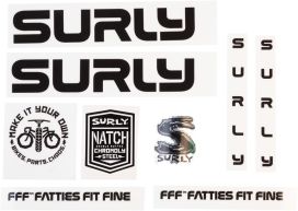 Surly Surly Intergalactic Decal Set - Black 