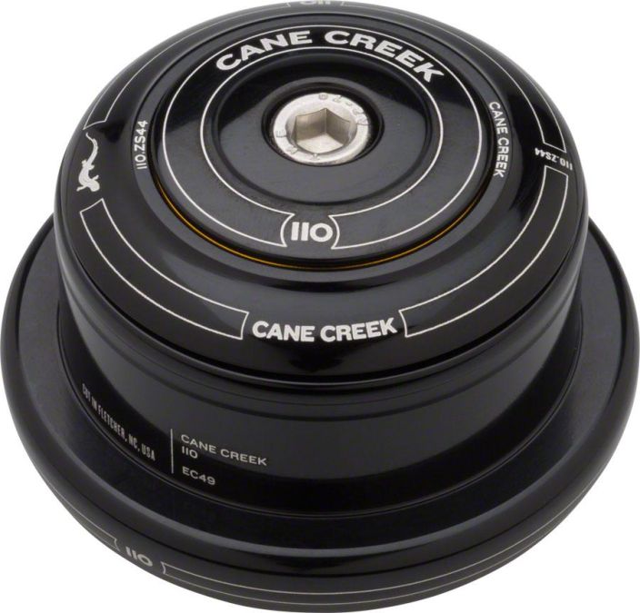 Cane Creek 110 Tapered ZS44|EC49/40 Black Ohjainlaakeri Tapered-ohjainlaakeri 110-sarja Takuu 110 vuotta Ylaosa ZS44 Alaosa