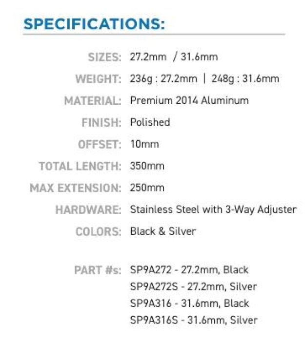 Cane Creek GXC Seatpost Silver tuotekuva 1