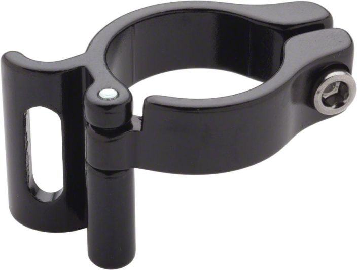 Problem Solvers Braze-on Adaptor Clamp 28.6mm Slotted Black Etuvaihtajanpanta 28.6mm