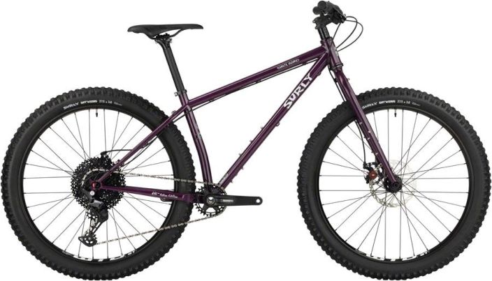 Surly Karate Monkey Bike Organic Eggplant Teraksinen Surly Karate Monkey -pyora. 27.5+ -renkailla. Uusi Surly Gnot Boost