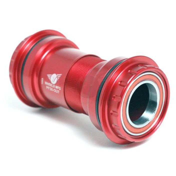 Wheels PF30 Outboard Angular Contact BB for 24/22mm Cranks (SRAM) - Red PF30-OUT-10. Specifically designed for installing