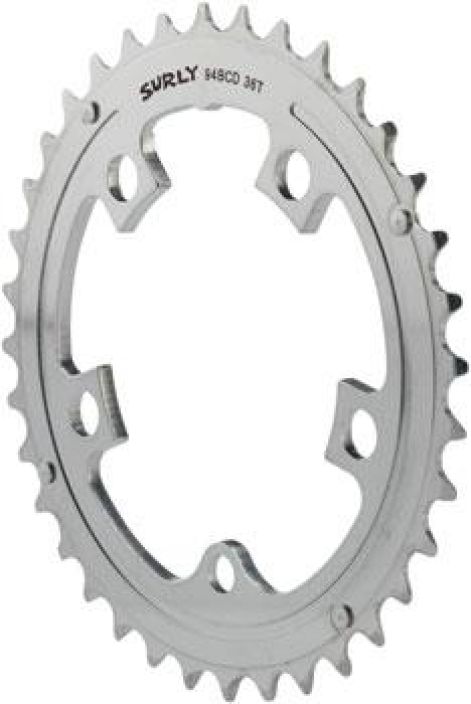 Surly Surly Updated OD Crank 36t Chainring Color: Silver Material: Stainless Steel Tooth Count: 36 Ring Position/Type: Outer
