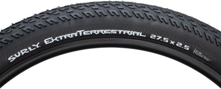 Surly ExtraTerrestrial Tire - 27.5 x 2.5 Tubeless Folding Black Kestava rengas kun et halua huolehtia missa ajat. 27.5 x