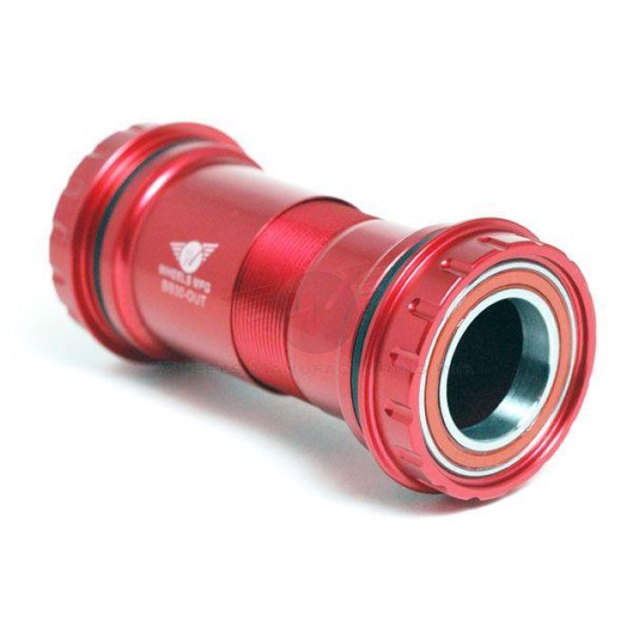 Wheels MFG BB30 Outboard Angular Contact BB for 24/22mm Cranks (SRAM) - Red BB30-OUT-10. Specifically designed for