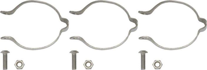 Problem Solvers 31.8 Stainless Clamp-on Cable Guides Set/3 Vaijerinkuoren pidikkeet terasrunkoon. 3kpl