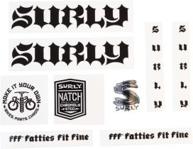 Surly Surly Born to Lose Decal Set - Black