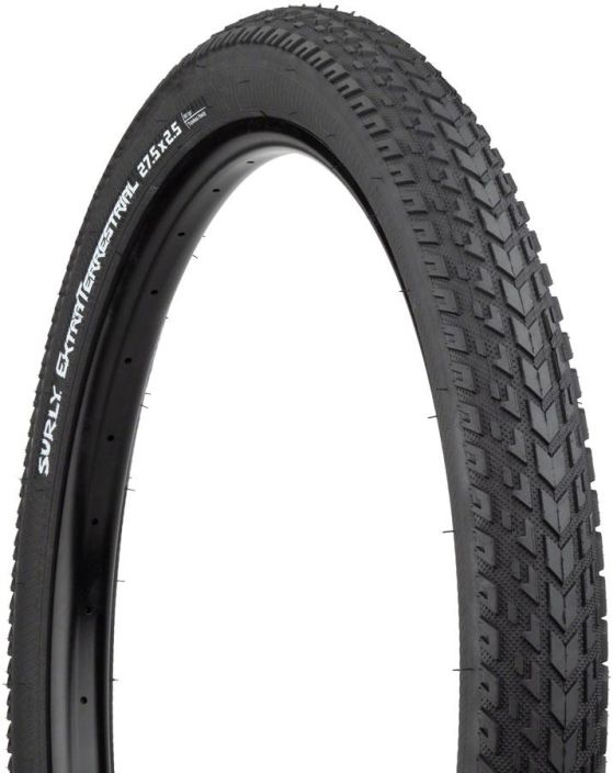 Surly ExtraTerrestrial Tire - 27.5 x 2.5 Tubeless Folding Black Kestava rengas kun et halua huolehtia missa ajat. 27.5 x