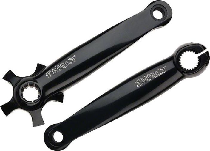 Surly Mr.Whirly 175mm Crank Arm Set Alumiiniset kammet. 175mm Ei sisalla rattaita.