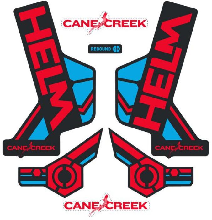 Cane Creek Helm Sticker Kit Tarrasarja Cane Creek Hel -joustohaarukoihin. Eri vareja!