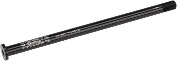 Salsa Deadbolt Ultralight Thru-Axle Rear 12mm / 229mm / 1.5 / 20mm Lapiakseli taakse. Halkaisija: 12mm Pituus: 229mm