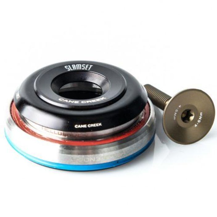 Cane Creek Slamset Tapered IS42|IS52/40 Ohjainlaakeri Todella matala tapered-ohjainlaakeri. Hellbender-laakereilla.