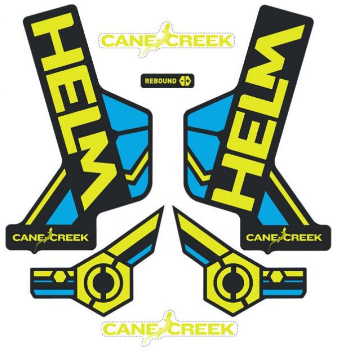 Cane Creek Helm Sticker Kit Tarrasarja Cane Creek Hel -joustohaarukoihin. Eri vareja!