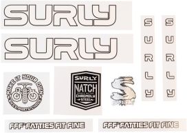 Surly Surly Intergalactic Decal Set - White