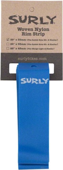 Surly 33mm Nylon Rim Strips Vannenauha 29+ -vanteisiin. Sopii esim. Surly Rabit Hole Material: Nylon Rim Strip Width (mm):