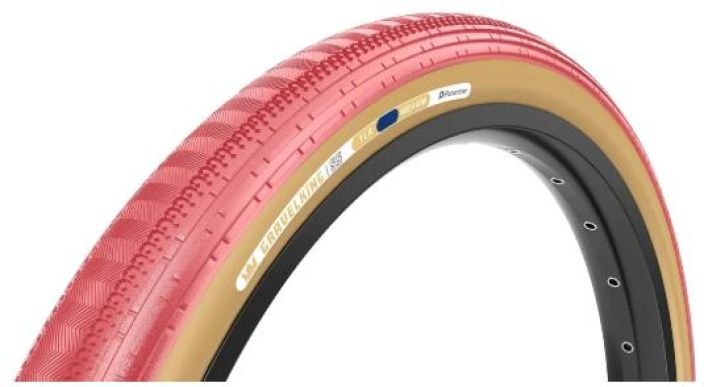 Panaracer Gravelking SS 700X40 Sakura/Brown Limited Edition 2026 Semislick Cyclocross-Gravel -rengas. Keskelta silea, Panaracer Gravelking SS 700X40 Sakura/Brown Limited Edition 2026 Semislick Cyclocross-Gravel -rengas. Keskelta silea,
