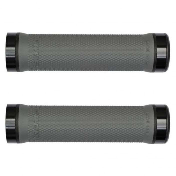 Renthal Lock-On Grip Medium Tukevat ja pitavat lukkotupit. Tummanharmaat. • 130mm overall length • 110mm grip section •