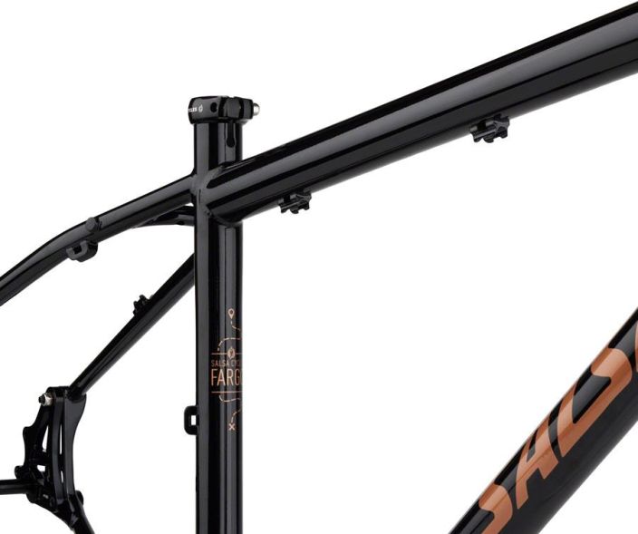 Salsa Fargo Frameset 29 Steel Black Fargo is Salsa’s steel drop-bar mountain bike that offers a winning combination of