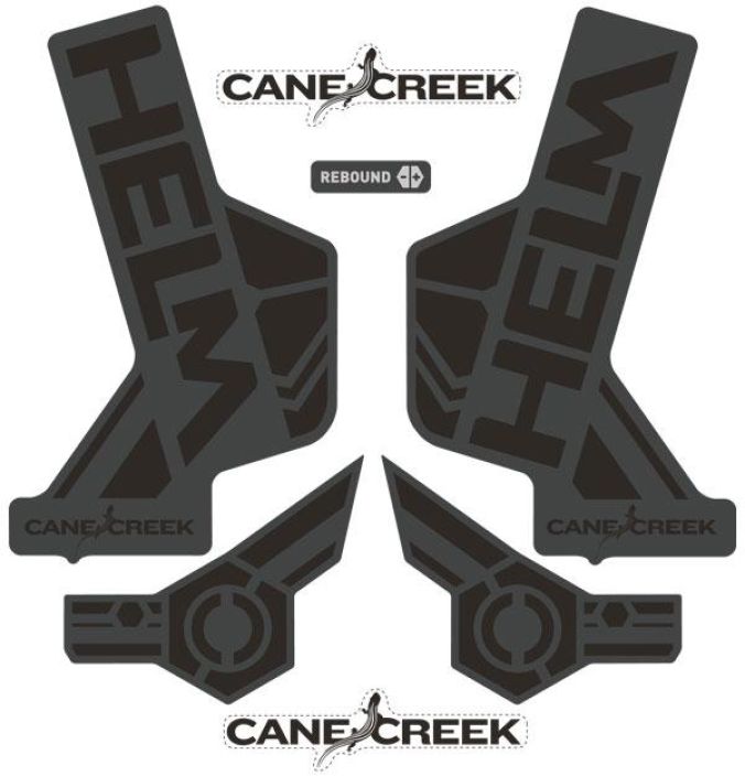 Cane Creek Helm Sticker Kit Tarrasarja Cane Creek Hel -joustohaarukoihin. Eri vareja!