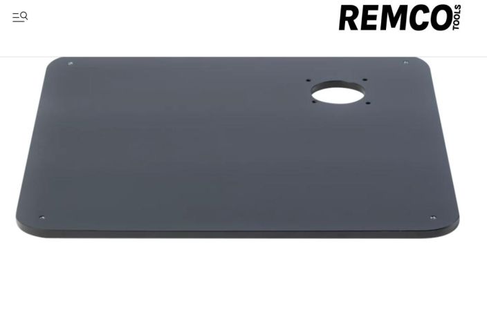 Remco Baseplate Made from steel Powder coated finish Footprint: 23x23” // 585 x 585 mm Weight: 65 lbs // 29.5 kg Leveling