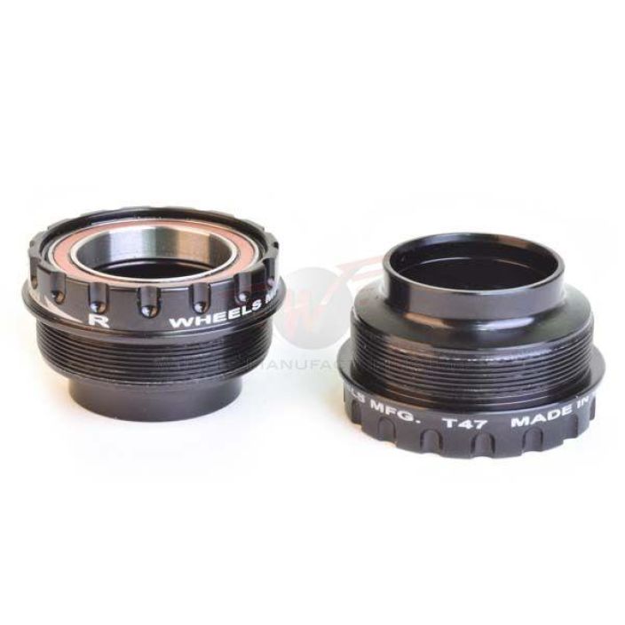 Wheels MFG T47 Outboard Angular Contact BB for 30mm Cranks - Black tuotekuva 1