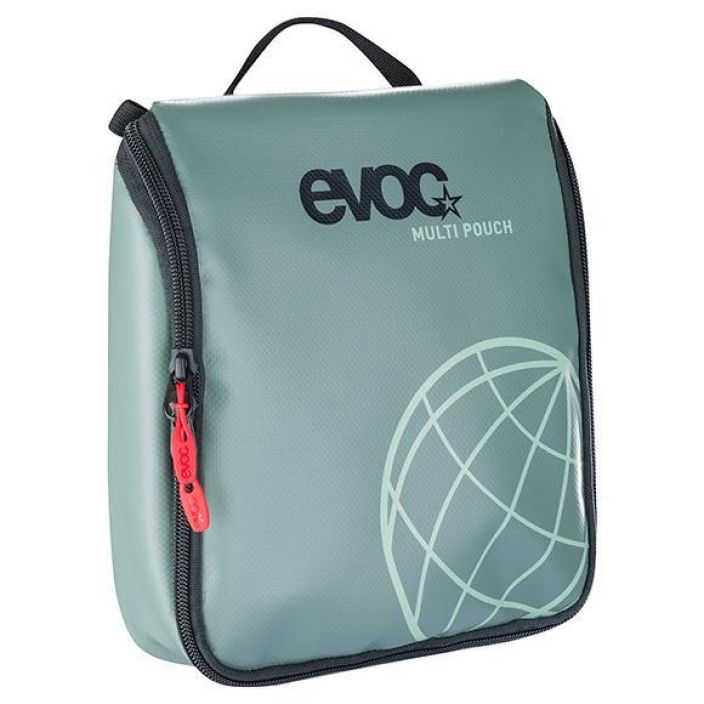 Evoc Multi Pouch Olive Monikayttolaukku... kayta pesupussukkana suihkussa tai tyokaluille reissussa. 2.5L 280gr 21 x 14 x