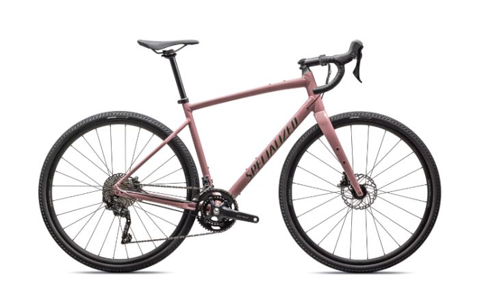 Specialized Diverge E5 Elite Gloss Dusky Pink / Cypress Green Metallic Whether your goal is to escape on gravel back roads,