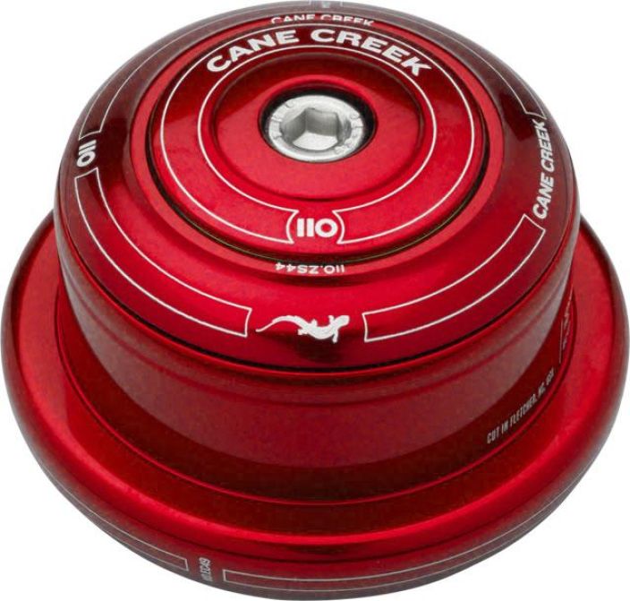 Cane Creek 110 Tapered ZS44|EC49/40 Red Ohjainlaakeri Tapered-ohjainlaakeri 110-sarja Takuu 110 vuotta Ylaosa ZS44 Alaosa