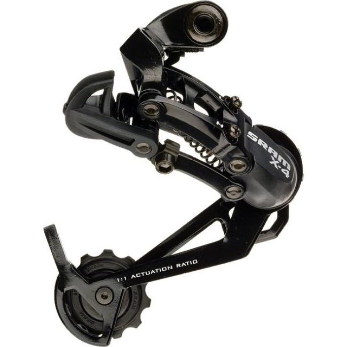 Sram X-4 Rear Derailleur Long 7/8v. Maastotakavaihtaja 7/8 -vaihteisiin Max 34h isoin ratas.