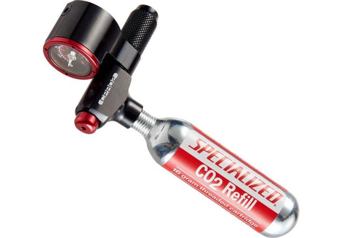 Specialized Air Tool Gauge Trigger Mittarillinen ilmapatruunan kayttovipu. Sisaltaa yhden 16g patruunan.