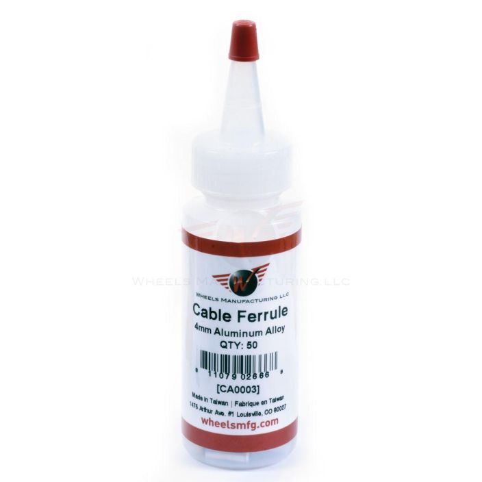 Wheels bottle of 4mm ferrules-alloy 50Pcs tuotekuva 1