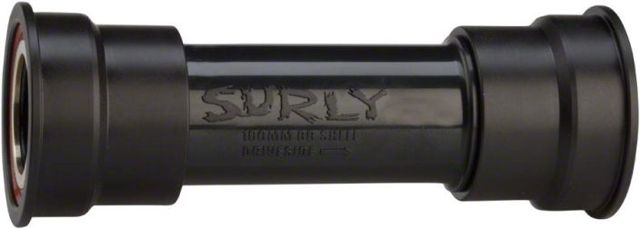 Surly OD Crank Press Fit 121-132mm BB Keskio fatbikeihin. 24mm akselille. 41mm kupit 121-132mm keskio BB121 , BB132