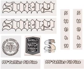 Surly Surly Born to Lose Decal Set - White 