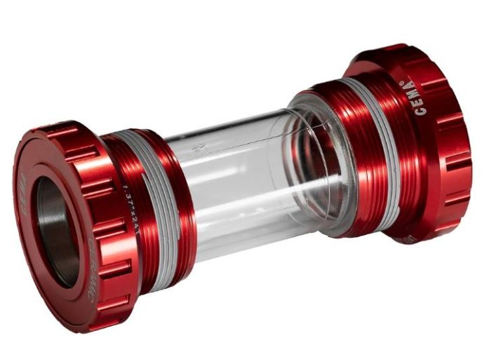 Cema BSA For Shimano Ceramic Red With this BSA bottom bracket you can install a Shimano or any other 24 mm crankset in a BSA