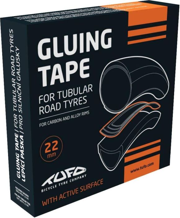 Tufo Gluing Tape 22mm Tuubirenkaan kiinnitysteippi. Ei enaa liiman kanssa saheltamista vaan tama kaksipuolinen teippi toimii