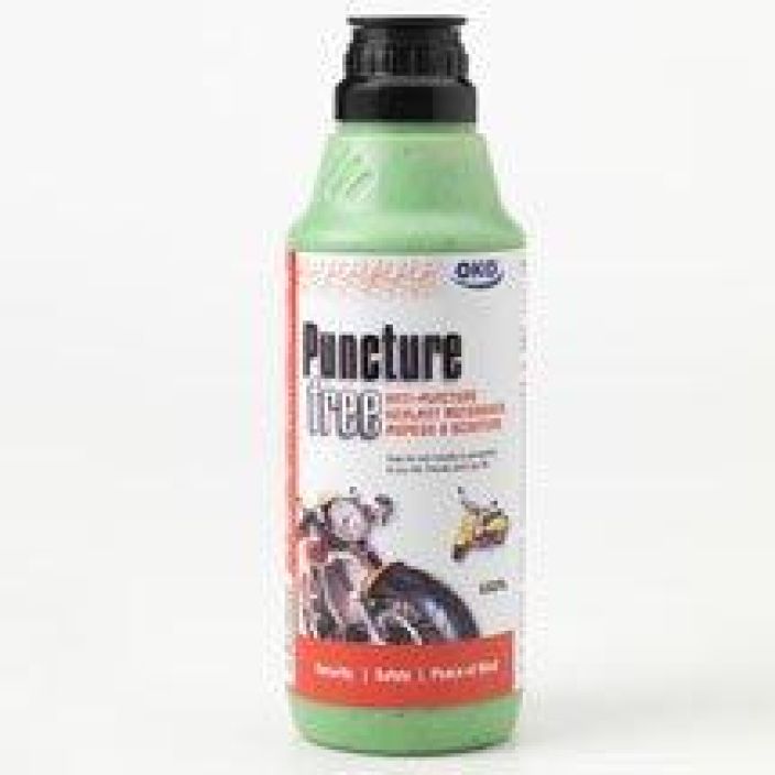 OKO Puncture Free Motorcycle 500ml Tubeless-paikkaneste moottoripyorille ja skoottereille. Testattu toimivaksi Hollannin