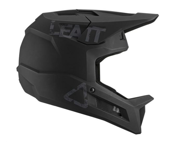 Leatt 1.0 DH V21.1 Helmet Black Kevyt ja hyvin suojaava fullface-kypara. Kolme kokoa: S: 55-56cm M: 57-58cm L: 59-60cm ASTM