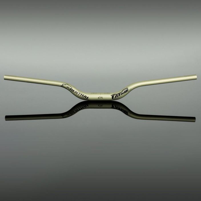 Renthal Fatbar35 Gold 50mm Uusi logo, legendaarinen kestavyys. Kullan varinen. Width 820mm Backsweep 9° Upsweep 5° Rise 50mm