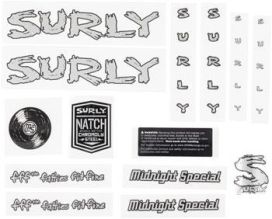 Surly Surly Midnight Special Frame Decal Set - Silver