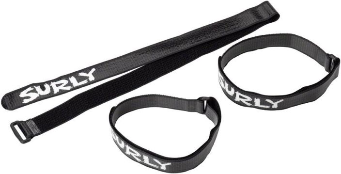 Surly Whip Lash Gear Strap Multi-Pack Kiinnitysnauhat tarroilla 550mm x 2kpl 695mm x 1kpl