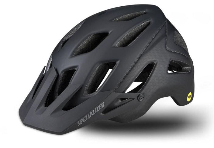 Specialized Ambush ANGi Mips Black Kypara joka soittaa apua tarvittaessa. Hyvin suojaava ja tukevasti paassa pysyva, mutta