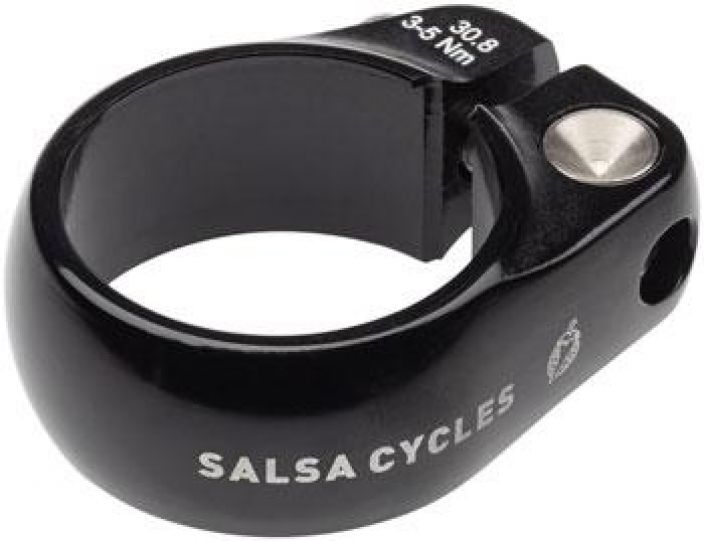 Salsa Lip-Lock 30.8 Musta Hieno ja hyvin toimiva alumiininen satulatolpankiristin. 30.8mm