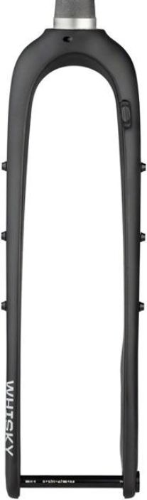 WHISKY No.9 MCX Fork - 12mm Thru Axle, 1.5&quot; Tapered Carbon Steerer, FlatMount Disc, Matte Black