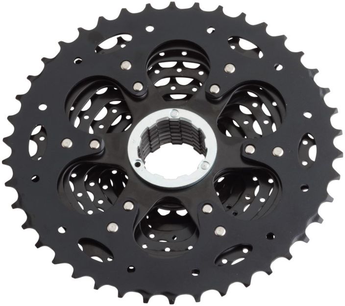 Microshift 11-40T ED Black 10sp 10-vaihteinen pakka. Sram/Shimano 11-40 500gr 11-13-15-18-21-24-28-32-36-40