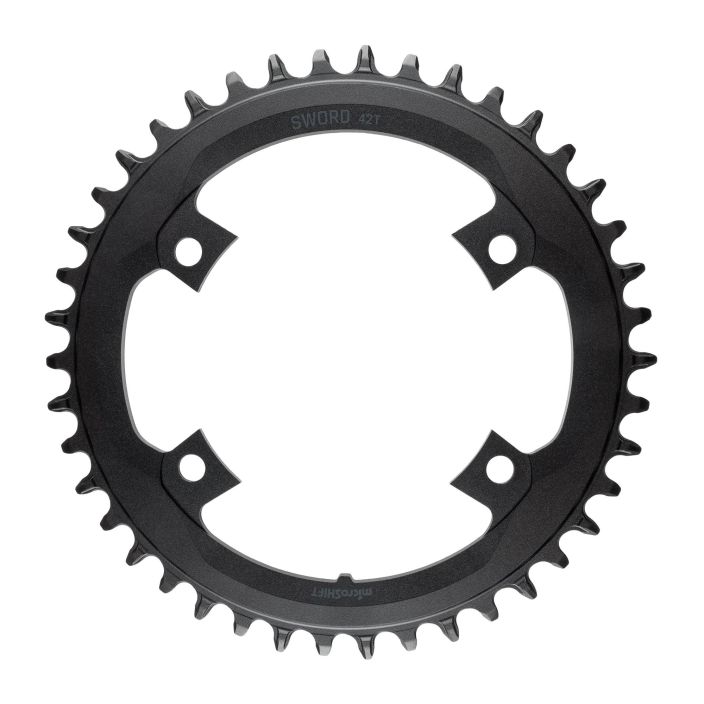Microshift Sword Chainring 42 110BCD Eturatas Sword kampiin. 42T 110BCD Narrow Wide