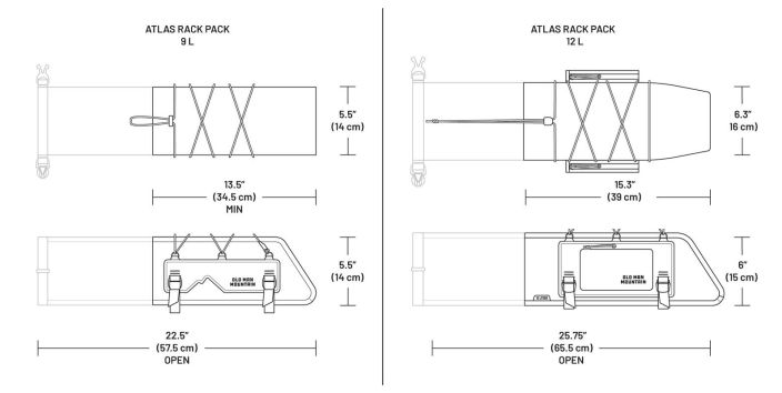 Old Man Mountain Atlas 12L Rack Pack tuotekuva 6 Old Man Mountain Atlas 12L Rack Pack tuotekuva 6